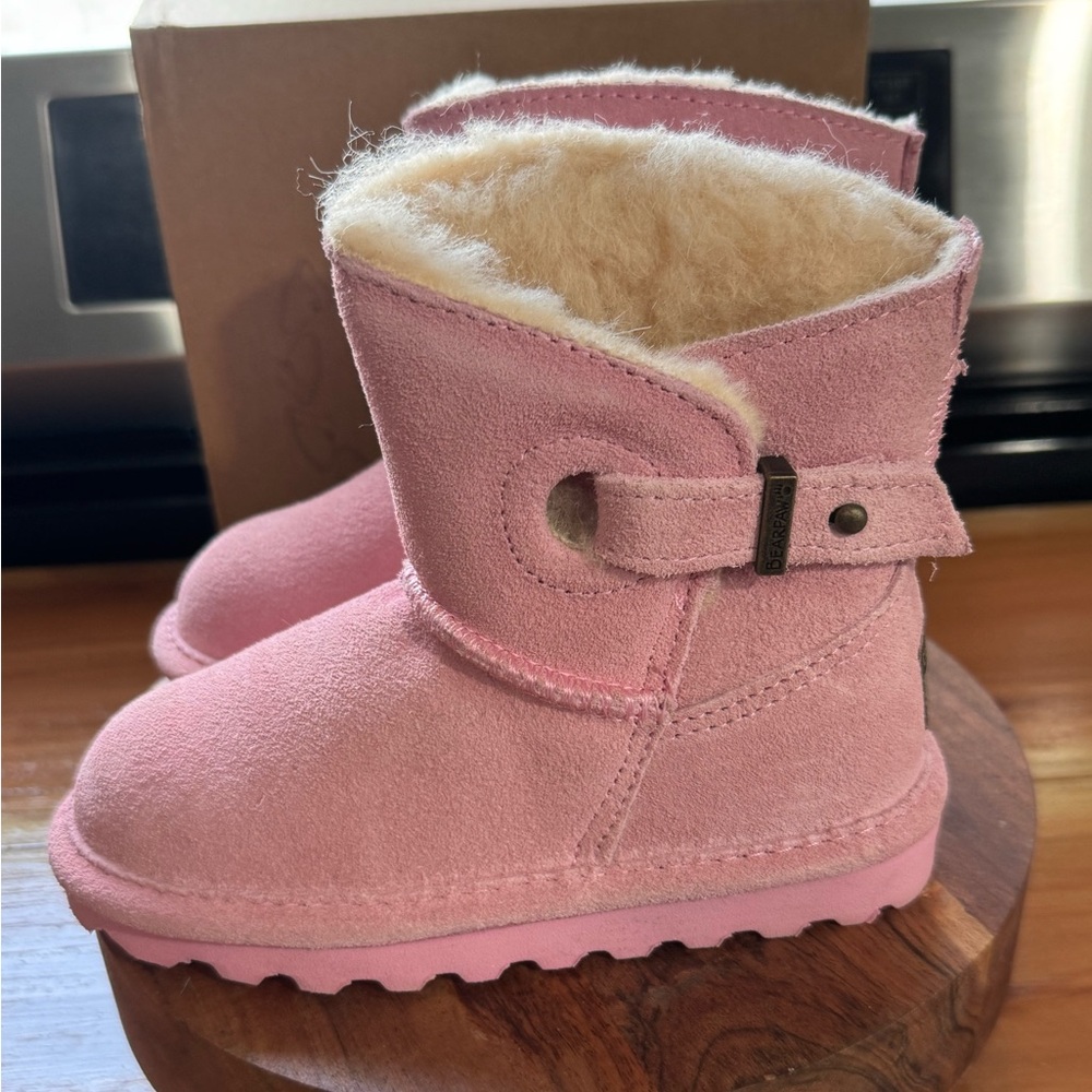 BearPaw Pink Ankle Boots Toddler size 9